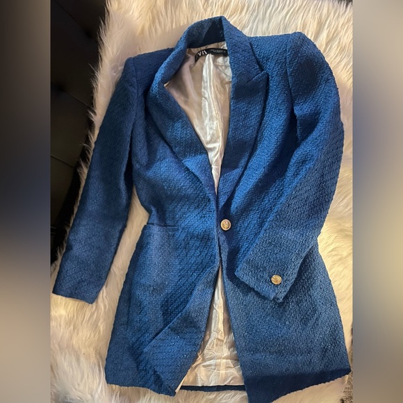 ZARA Textured Blazer - Picture 11 of 13